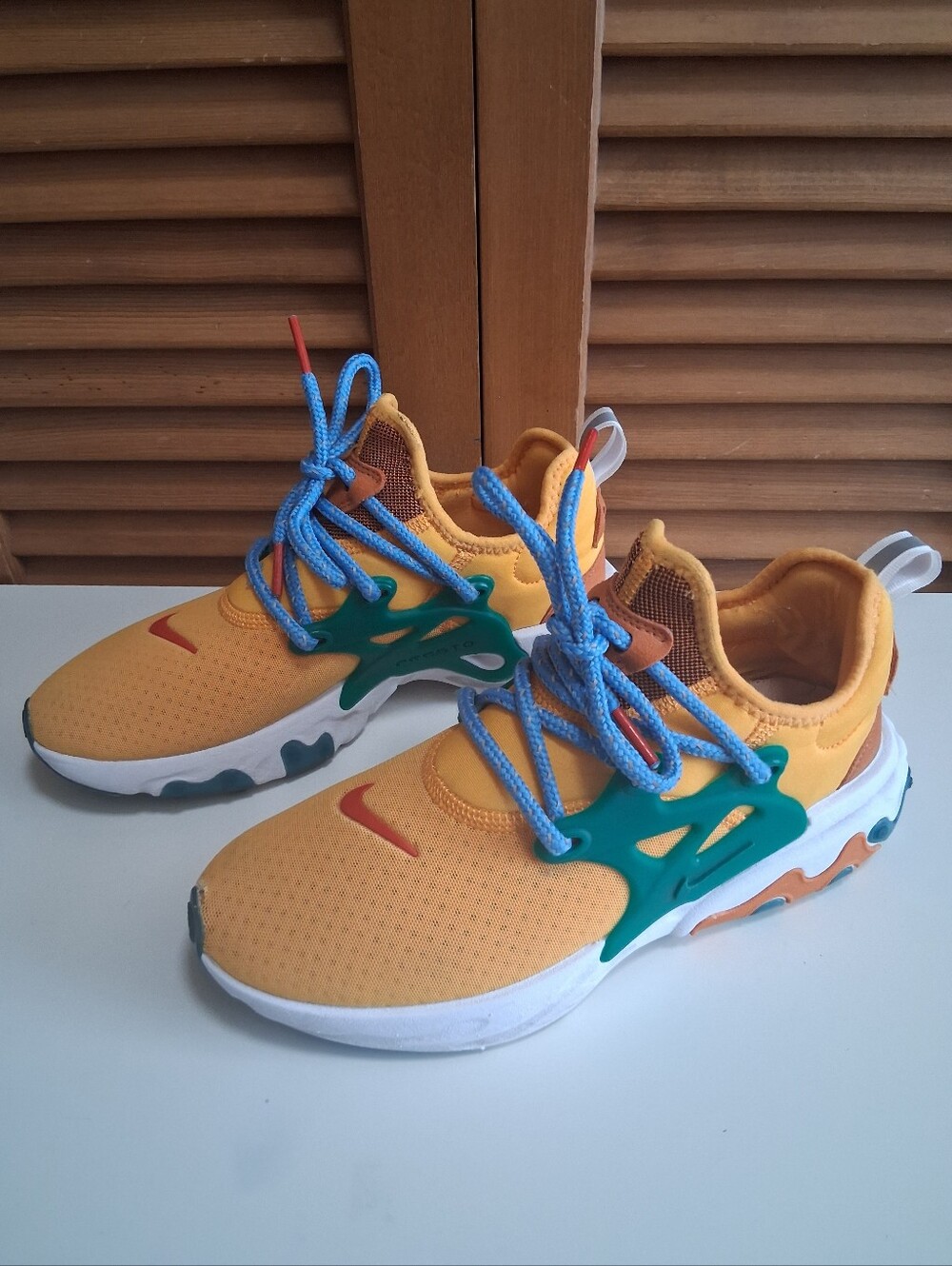 Nike Presto React - Egg Toast (University Gold/ Habanero) Women's Size 6.5